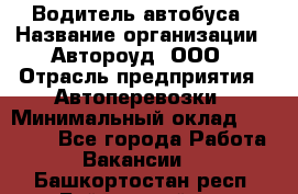 Водитель автобуса › Название организации ­ Автороуд, ООО › Отрасль предприятия ­ Автоперевозки › Минимальный оклад ­ 50 000 - Все города Работа » Вакансии   . Башкортостан респ.,Баймакский р-н